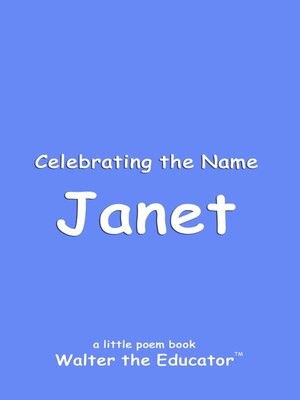 cover image of Celebrating the Name Janet